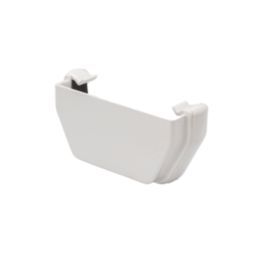 FloPlast  Square External Stop End White 114mm