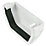 FloPlast  Square External Stop End White 114mm