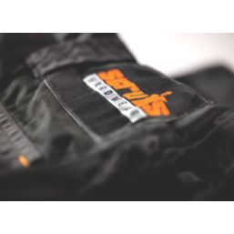 Scruffs Worker Plus Work Trousers Black 36" W 33" L