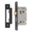 Smith & Locke  Matt Black Bathroom Mortice Latch 64mm Case - 44mm Backset