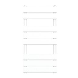 Flomasta Flat Bar 800mm x 400mm 1075BTU White Vertical Designer Radiator