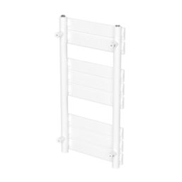Flomasta Flat Bar 800mm x 400mm 1075BTU White Vertical Designer Radiator