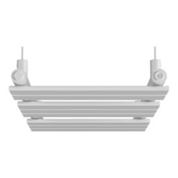 Flomasta Flat Bar 800mm x 400mm 1075BTU White Vertical Designer Radiator