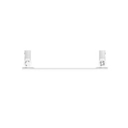 Flomasta Flat Bar 800mm x 400mm 1075BTU White Vertical Designer Radiator