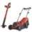 Einhell GE-CM 18/33-3 Li Set UK 18V 1 x 4.0Ah Li-Ion Power X-Change Brushless Cordless Lawn Mower & Grass Trimmer Kit