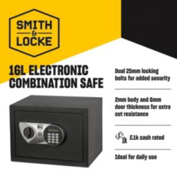 Smith & Locke   Electronic Combination Safe 16Ltr