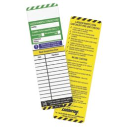 Scafftag  Laddertag Inserts 10 Pack