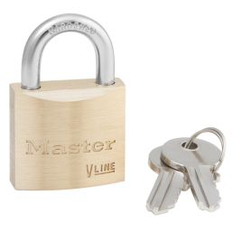 Master Lock 4130 V Line     Padlock Brass 30mm