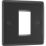 British General Nexus Metal 1-Module Modular Faceplate Matt Black
