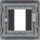 British General Nexus Metal 1-Module Modular Faceplate Matt Black