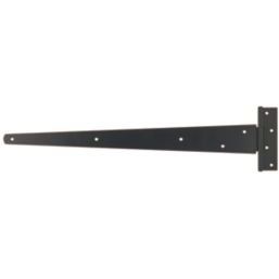 GateMate Black Straight Medium Tee Hinges 150mm x 24" x 600mm 2 Pack