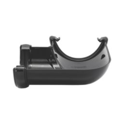 FloPlast  uPVC 90° Half Round Angle Black 112mm