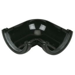 FloPlast  uPVC 90° Half Round Angle Black 112mm