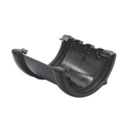 FloPlast  uPVC Half Round Union Bracket Black 112mm