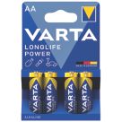 Varta Longlife Power AA 1.5V Alkaline High Energy Batteries 4 Pack