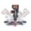 Evolution R255SMS-DB 255mm  Electric Double-Bevel Sliding Multi-Material Mitre Saw 220-240V