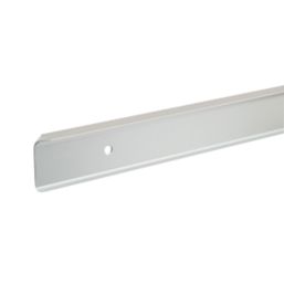 Unika Worktop Corner Joint Brushed Silver 630mm x 40mm