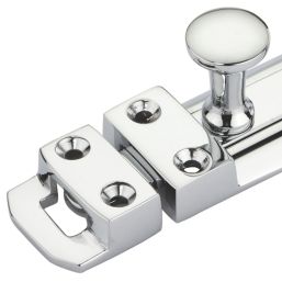 Smith & Locke Flat Door Bolt Polished Chrome 60mm