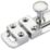 Smith & Locke Flat Door Bolt Polished Chrome 60mm