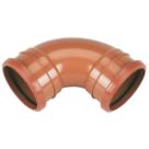 FloPlast Push-Fit 87.5° Double Socket Bend 110mm