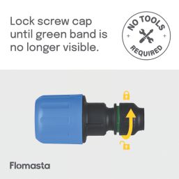 Flomasta  MDPE Adaptor 25mm x 15mm