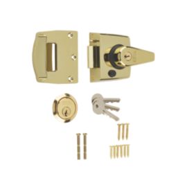ERA 183-31  Double Locking Night Latch  Brass 40mm Backset