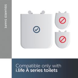 Ideal Standard i.life A Soft-Close with Quick-Release Toilet Seat & Cover Duraplast White