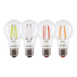Sylvania Helios Chroma E27 A60 Multi Colour LED Light Bulb 4W 4 Pack
