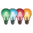 Sylvania Helios Chroma E27 A60 Multi Colour LED Light Bulb 4W 4 Pack