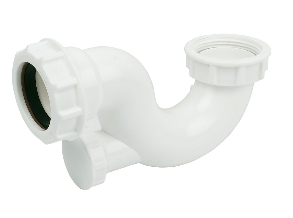 FloPlast TSB42 Shallow Bath Trap White 40mm Screwfix