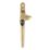 Smith & Locke  Left-Handed Cockspur Window Handle Polished Brass