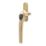 Smith & Locke  Left-Handed Cockspur Window Handle Polished Brass