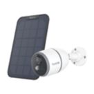 Reolink Go Series G330 Solar & Battery-Powered White Wireless 2K Outdoor Bullet 4G LTE Security Camera with Solar Panel