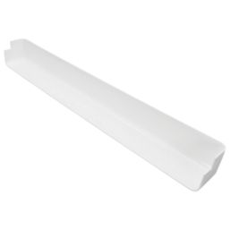FloPlast External Corner Fascia Joints White 500mm x 35mm 2 Pack