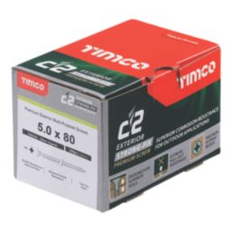 Timco  PZ Double-Countersunk  Multipurpose Premium Screws 5mm x 80mm 200 Pack