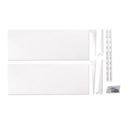 RB UK  2-Tier Metal Home Office Shelving Unit 810mm x 270mm x 500mm