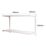 RB UK  2-Tier Metal Home Office Shelving Unit 810mm x 270mm x 500mm