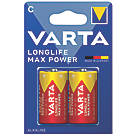 Varta Longlife Max Power C Batteries 2 Pack