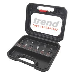 Trend 1/4" Shank Router Cutter Set 6 Pcs