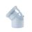 FloPlast  Push-Fit 135° Single Socket Bend Grey 110mm