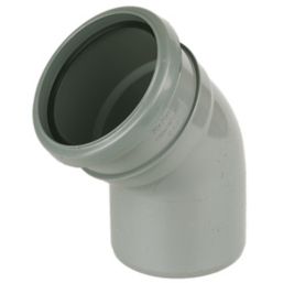 FloPlast  Push-Fit 135° Single Socket Bend Grey 110mm