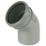 FloPlast  Push-Fit 135° Single Socket Bend Grey 110mm