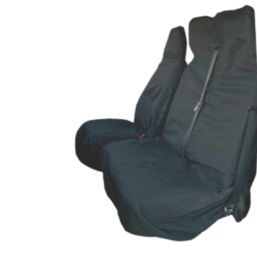 Maypole Single & Double Front Seat Cover 1090mm x 600 & 930mm Black 2 Pieces