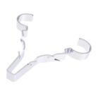 D-Line Safe-D Fire Rated Single Stag Clips 6-8mm² Silver 50 Pack