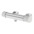Swirl Gallen Exposed Single Outlet Thermostatic Chrome Shower Mixer