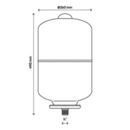 Flomasta Potable Expansion Vessel 24Ltr