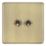 LAP  20A 16AX 2-Gang 2-Way Switch  Antique Brass with Colour-Matched Inserts