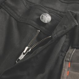 Scruffs Worker Plus Multi-Pocket Holster Work Shorts Black 40" W