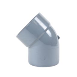 FloPlast  Solvent Weld 135° Single Socket Bottom Offset Bend Grey 110mm