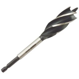 Erbauer  Hex Shank 5-Flute Auger Wood Drill Bit 25mm x 165mm